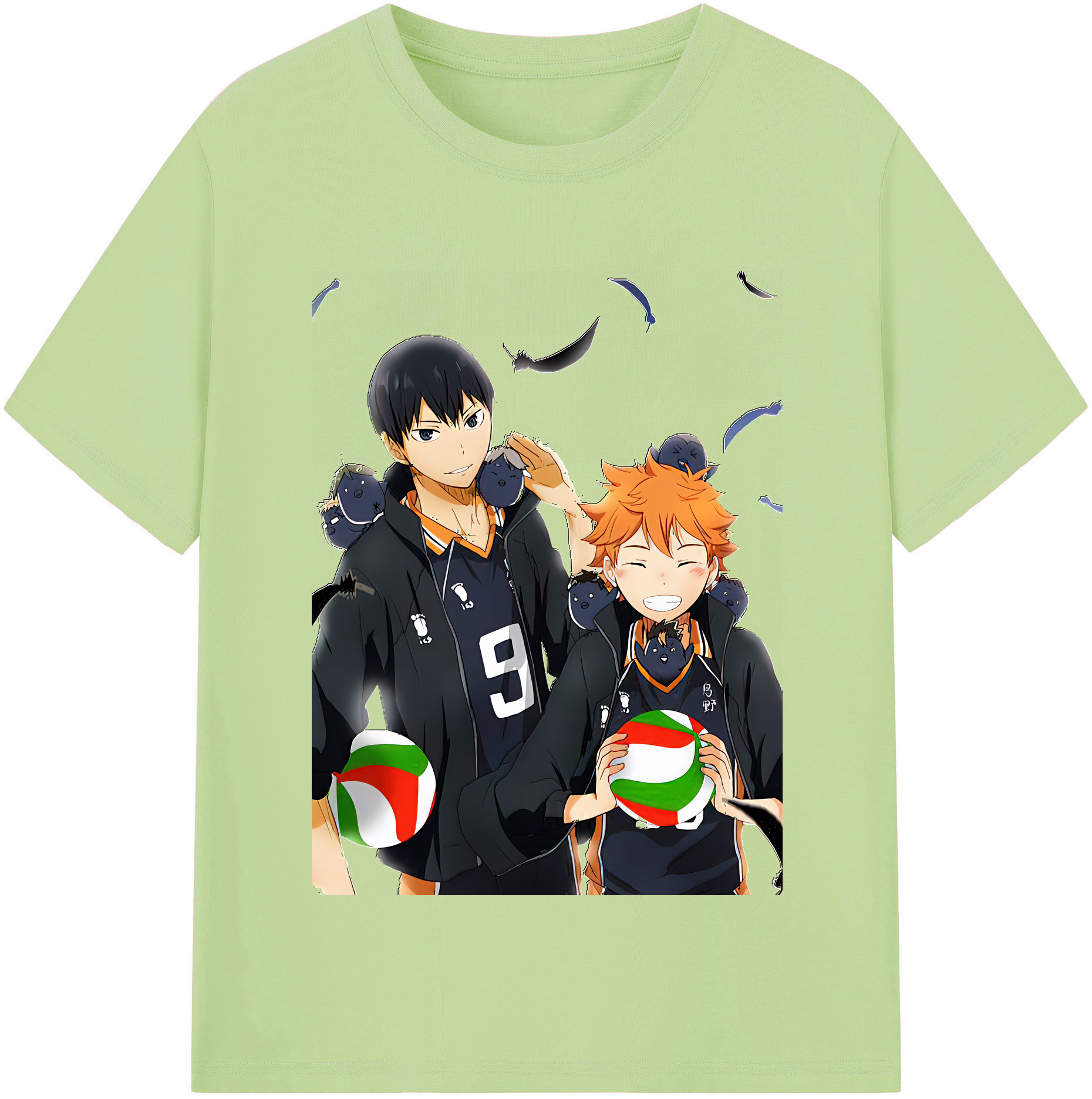 （画像用） ハイキュー!! Haikyu!! 綿100％半袖Tシャツ（フロントプリント）